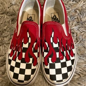 Checker Flame Classic Slip On